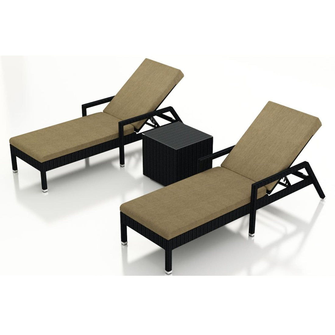 Urbana 3 Piece Reclining Chaise Lounge Set