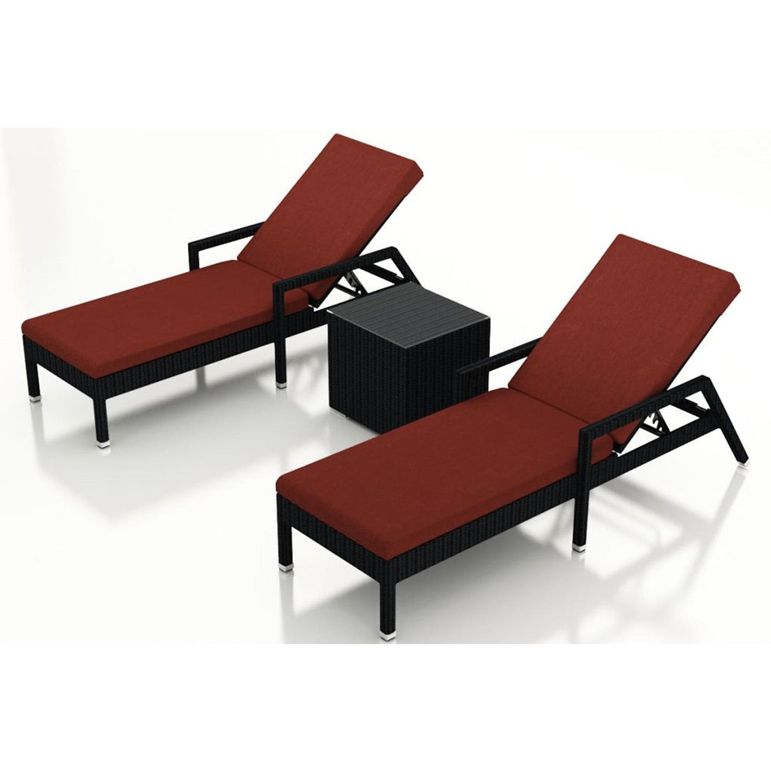 Urbana 3 Piece Reclining Chaise Lounge Set