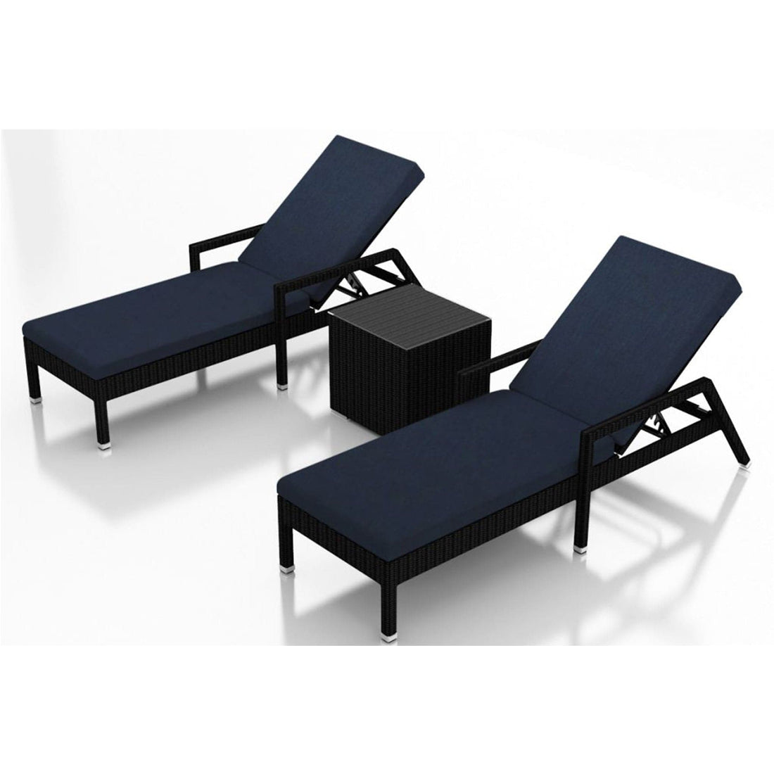 Urbana 3 Piece Reclining Chaise Lounge Set