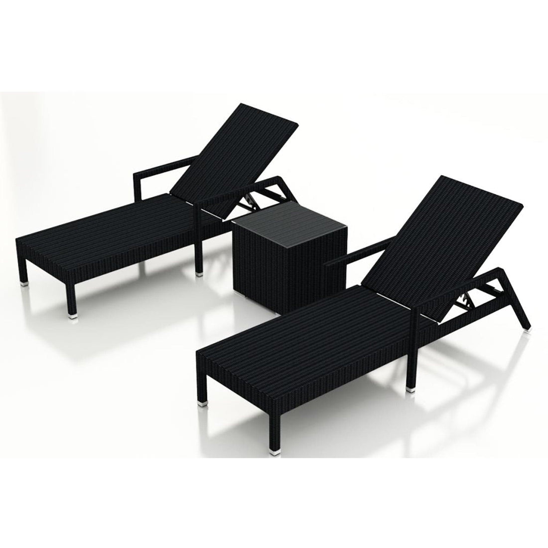 Urbana 3 Piece Reclining Chaise Lounge Set