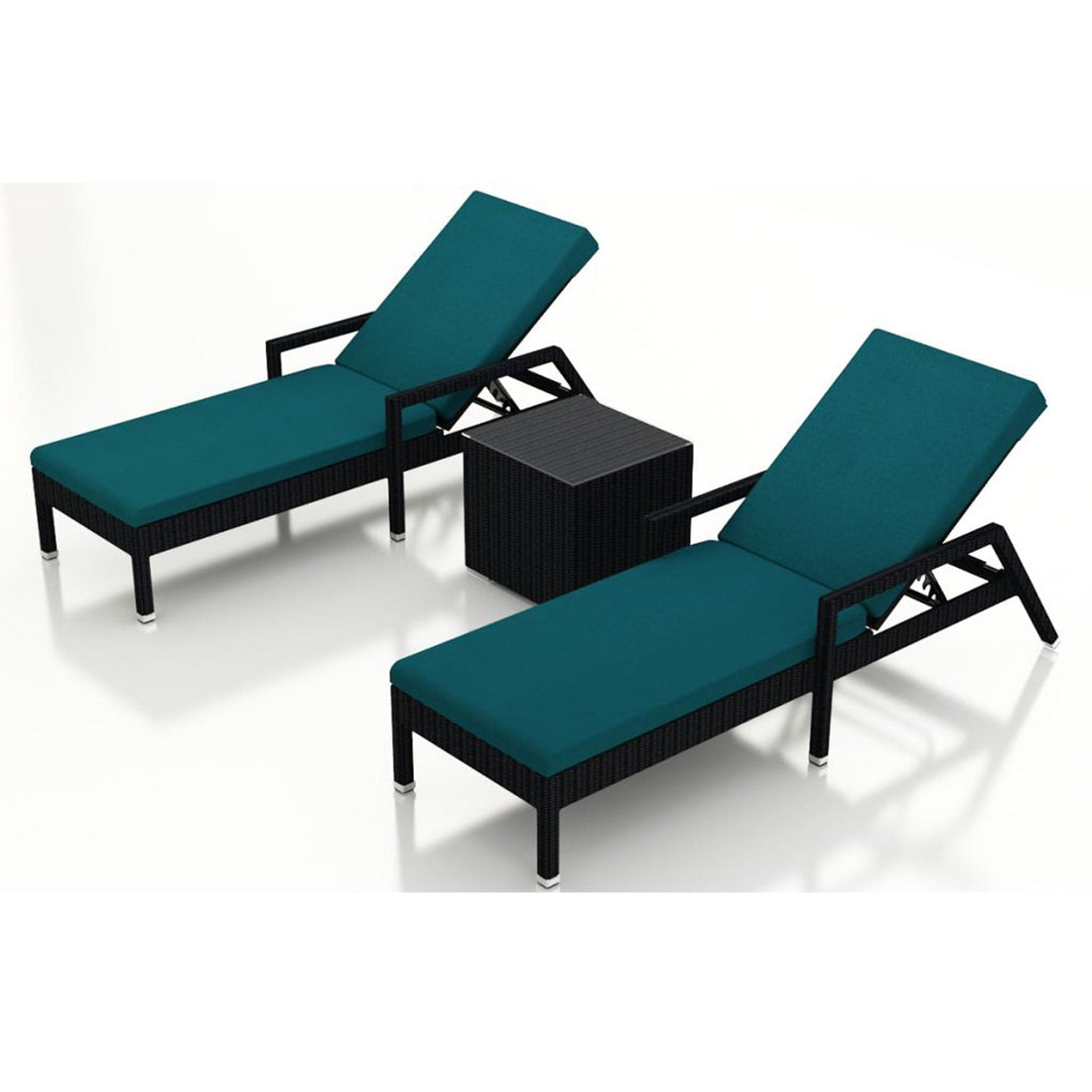 Urbana 3 Piece Reclining Chaise Lounge Set