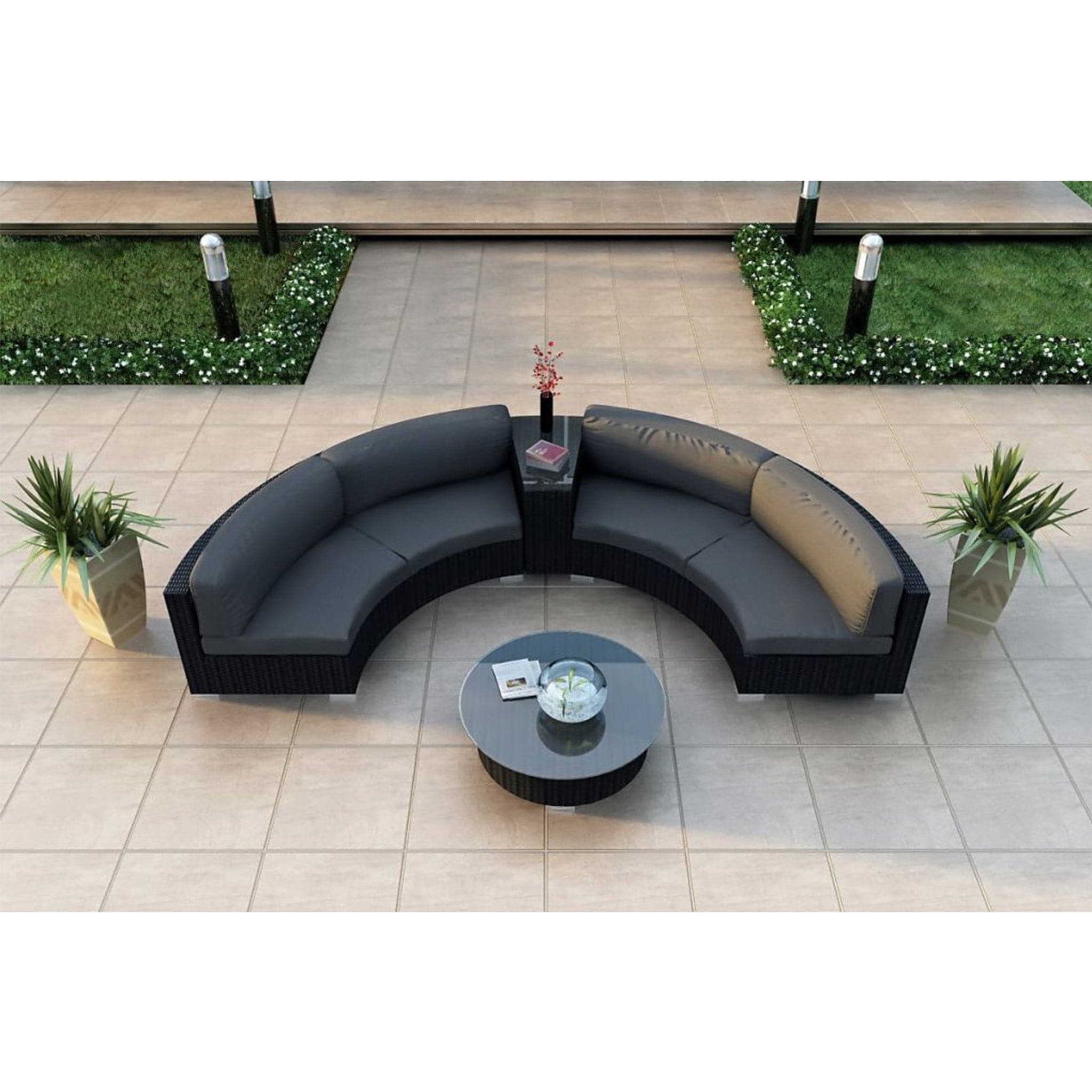 Urbana 4 Piece Curve Sectional Set