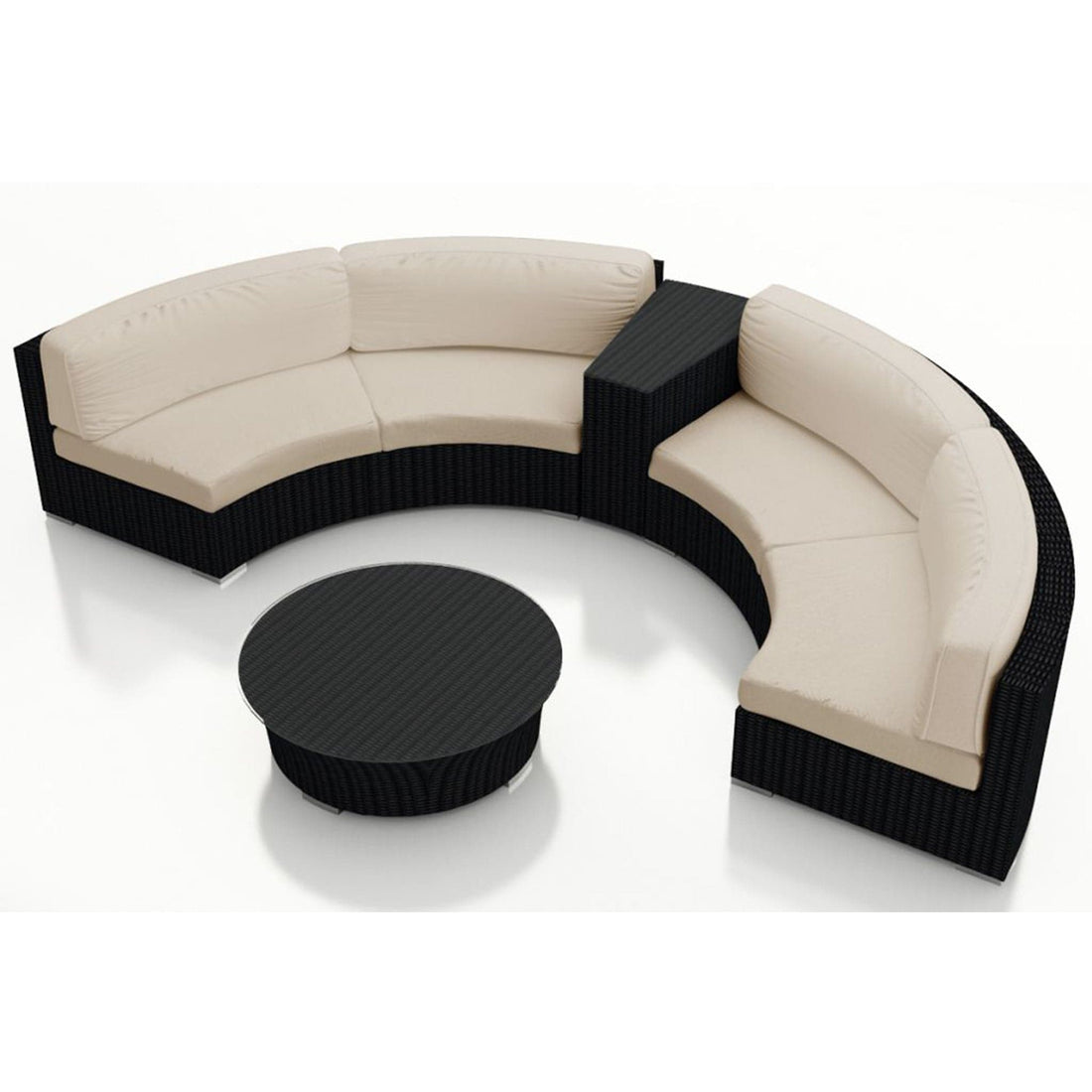 Urbana 4 Piece Curve Sectional Set