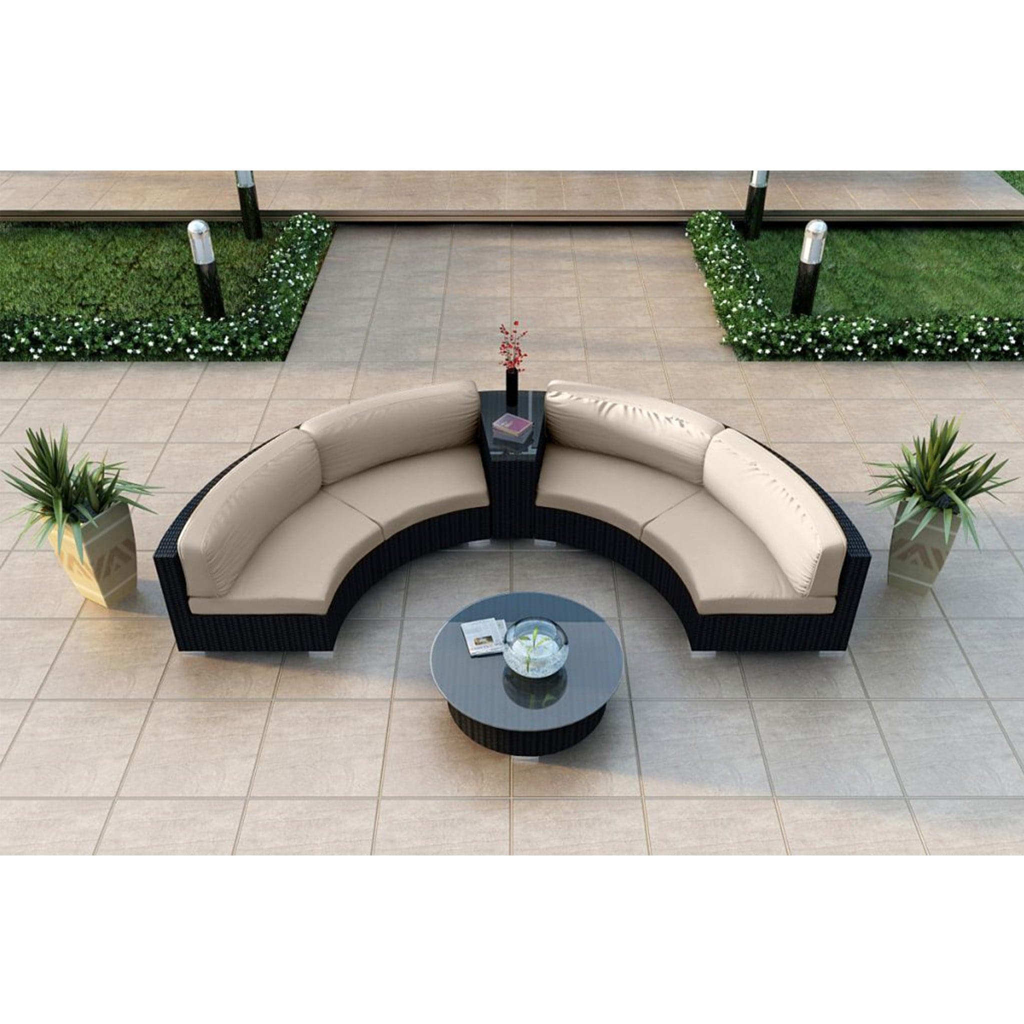 Urbana 4 Piece Curve Sectional Set