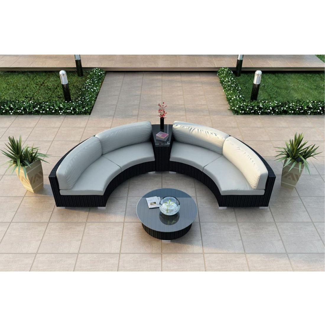 Urbana 4 Piece Curve Sectional Set