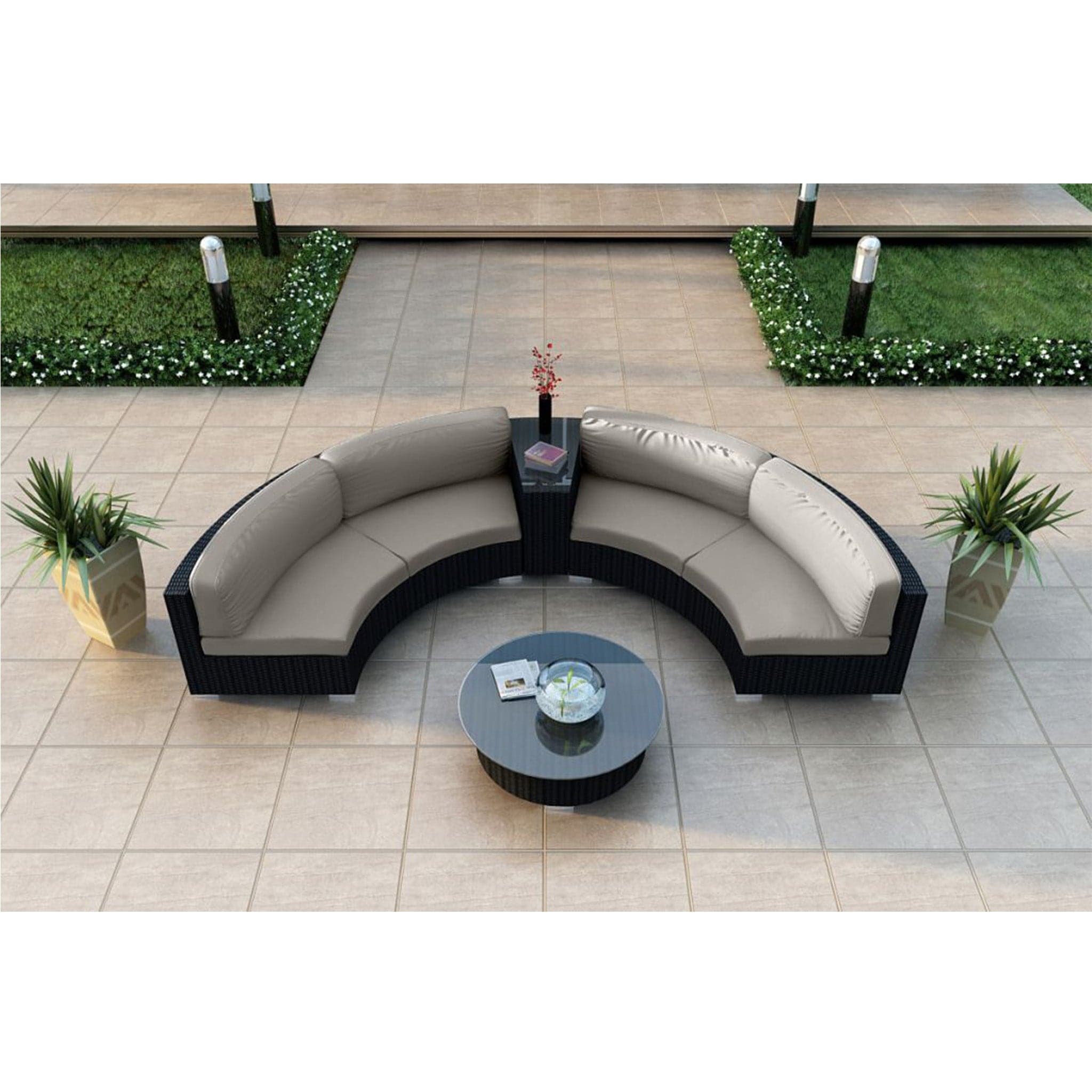 Urbana 4 Piece Curve Sectional Set