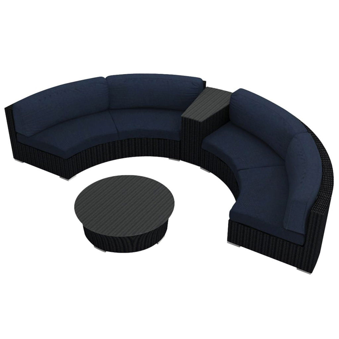 Urbana 4 Piece Curve Sectional Set