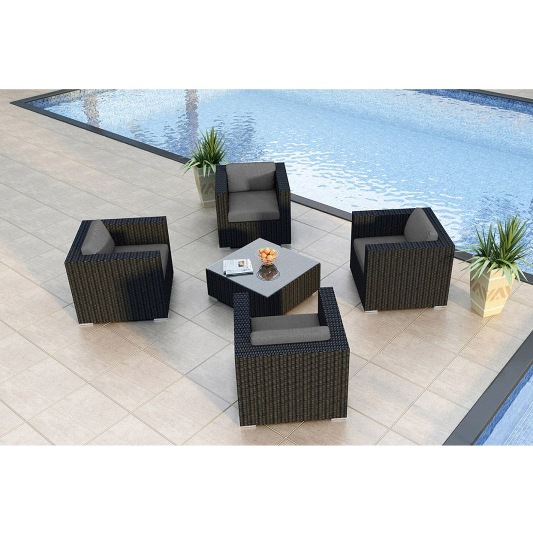 Urbana 5 Piece 4-Seat Club Chair Set