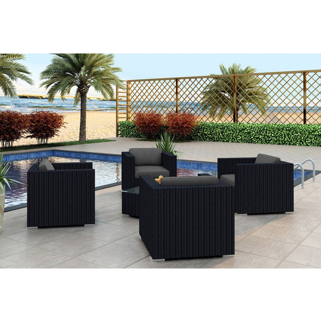 Urbana 5 Piece 4-Seat Club Chair Set