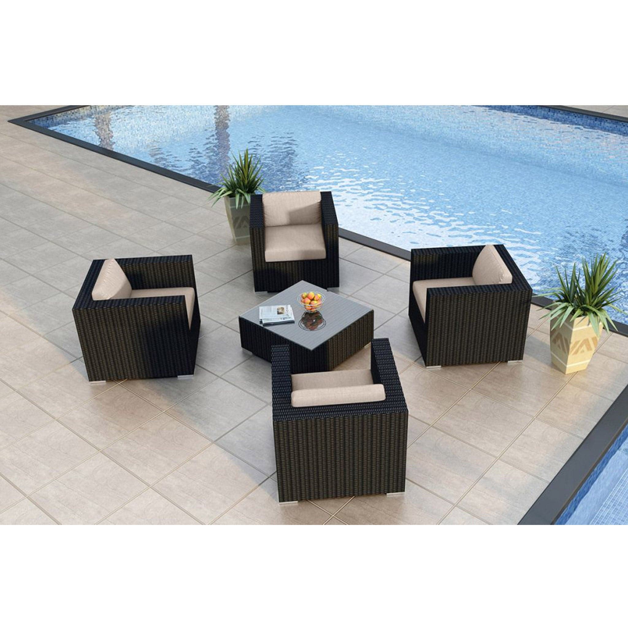 Urbana 5 Piece 4-Seat Club Chair Set