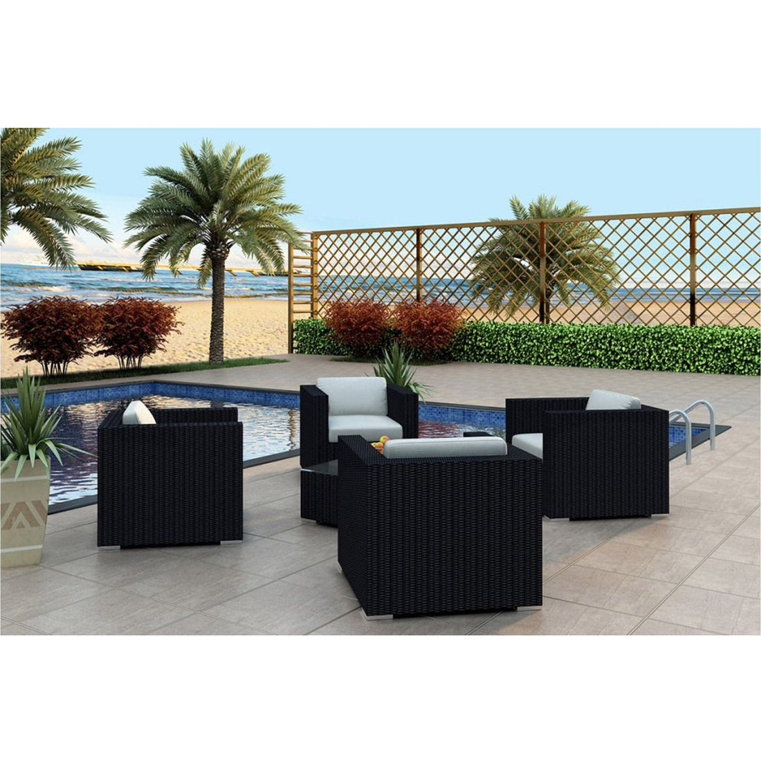 Urbana 5 Piece 4-Seat Club Chair Set