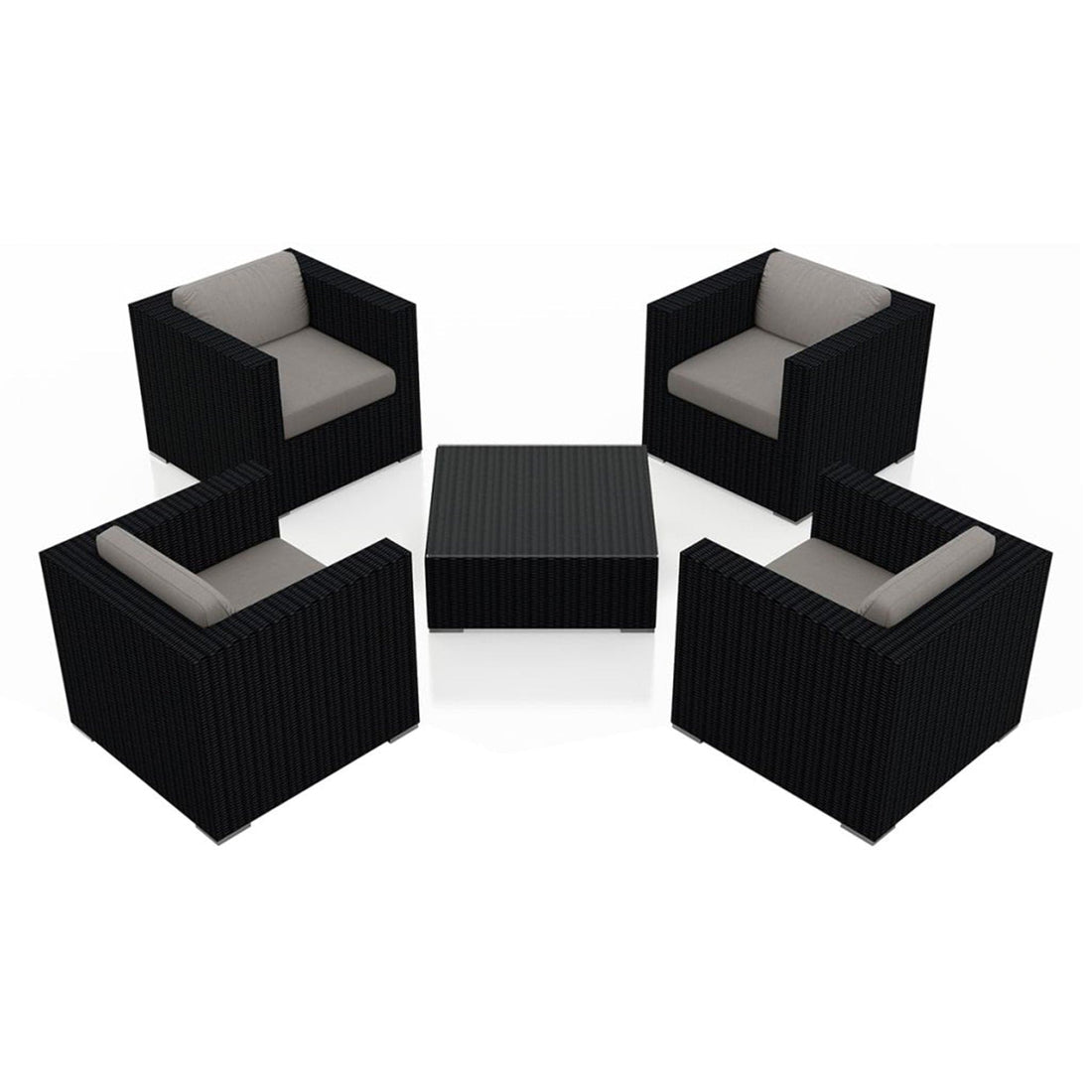 Urbana 5 Piece 4-Seat Club Chair Set