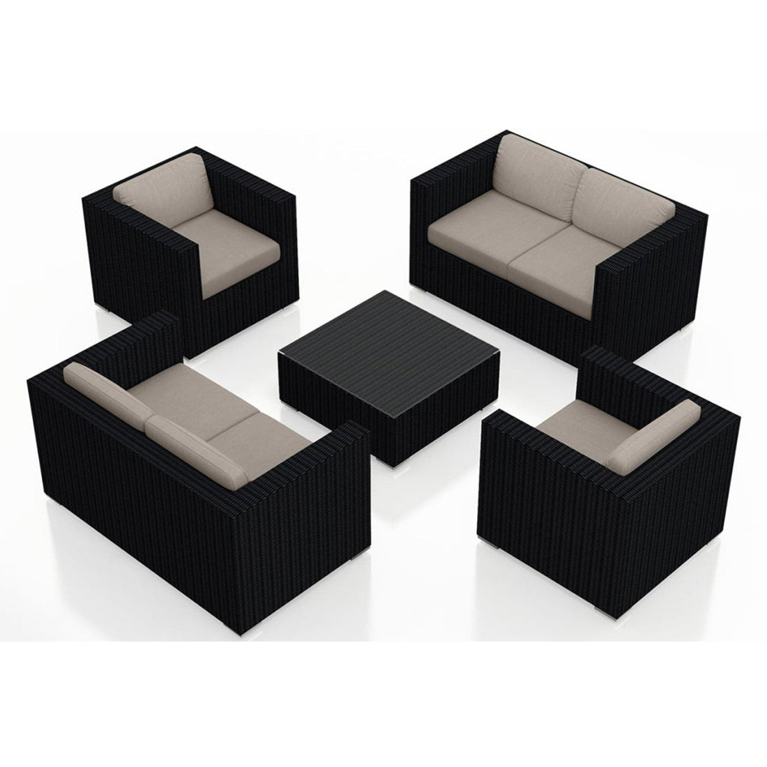 Urbana 5 Piece Double Loveseat Set