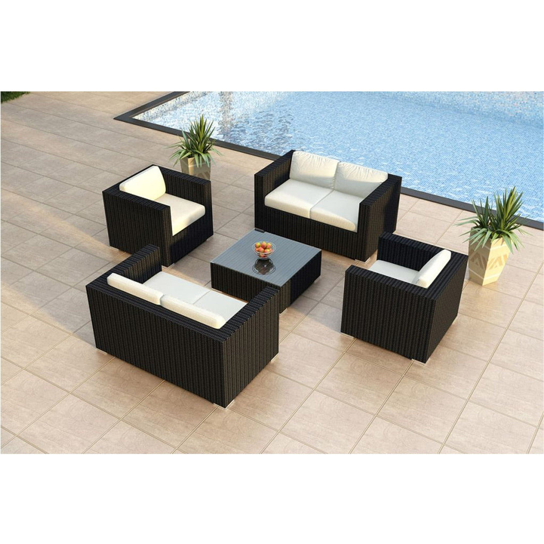 Urbana 5 Piece Double Loveseat Set