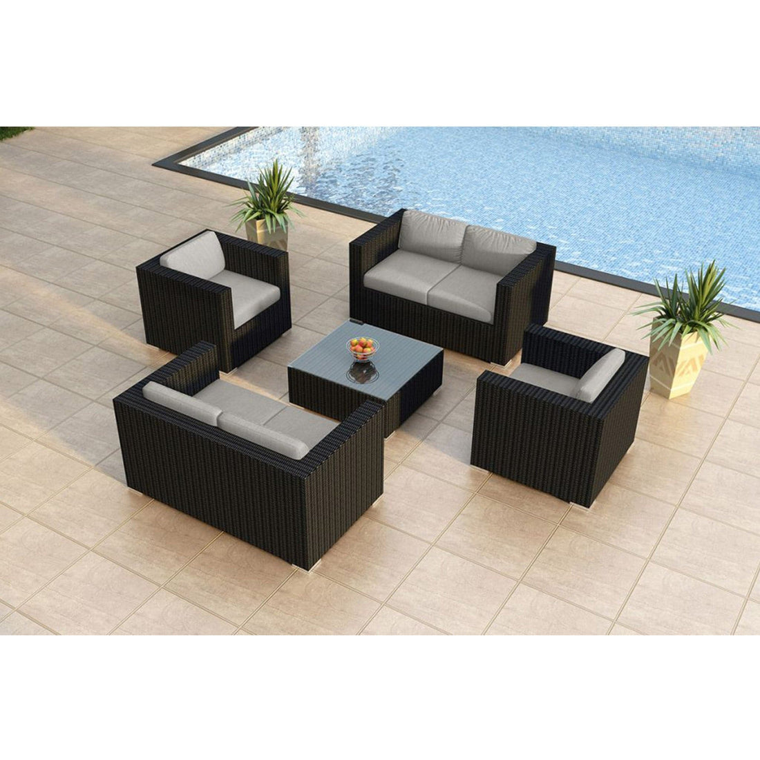 Urbana 5 Piece Double Loveseat Set