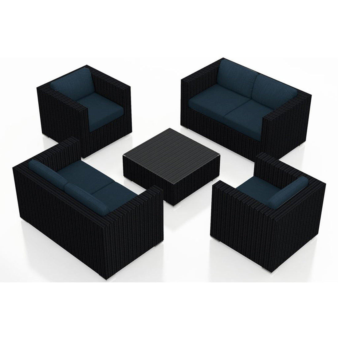 Urbana 5 Piece Double Loveseat Set