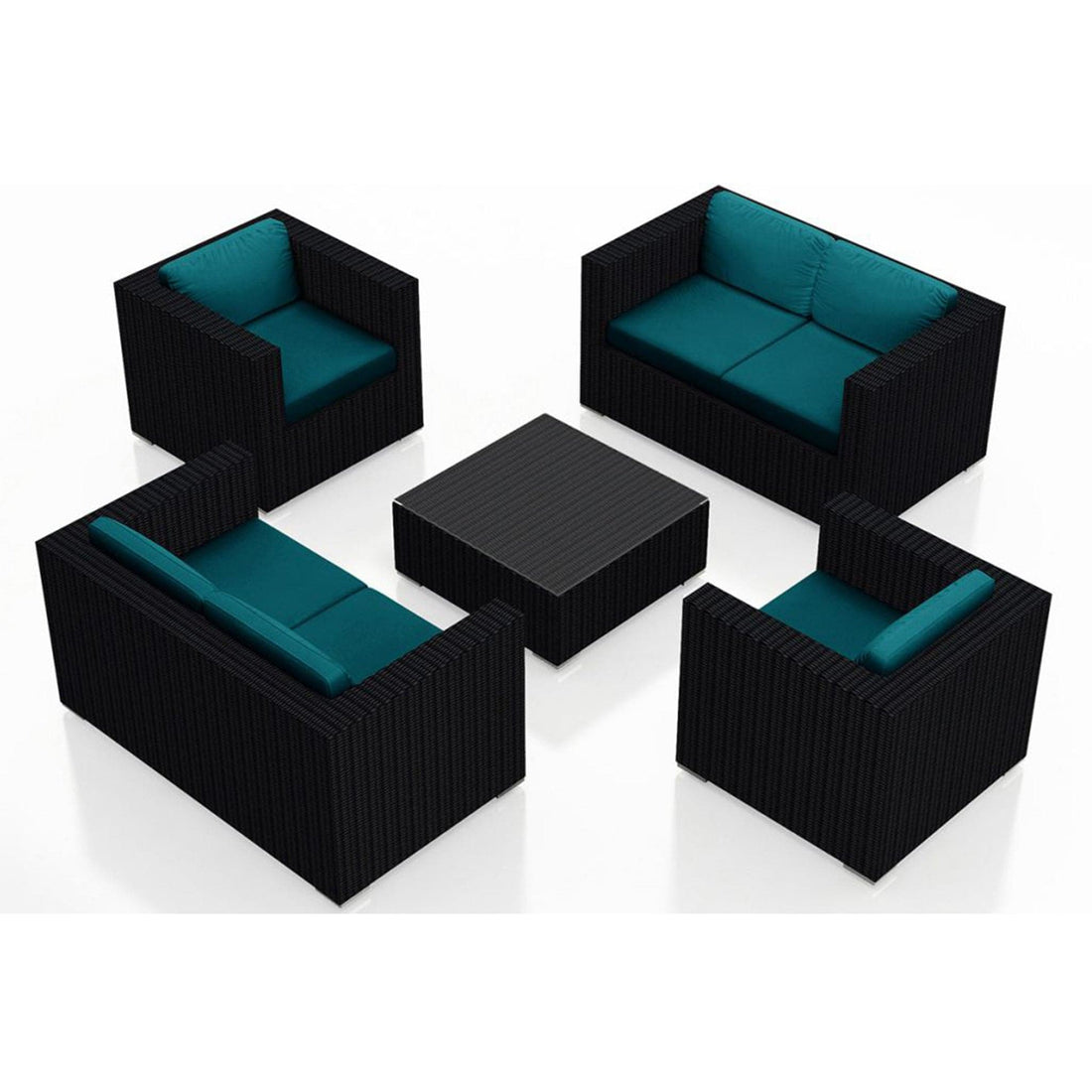 Urbana 5 Piece Double Loveseat Set