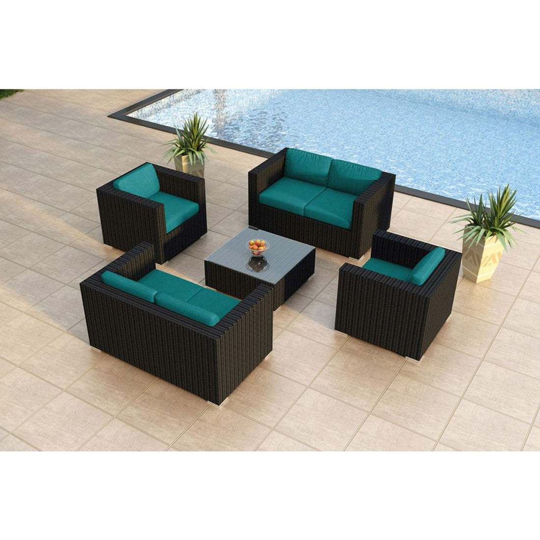 Urbana 5 Piece Double Loveseat Set