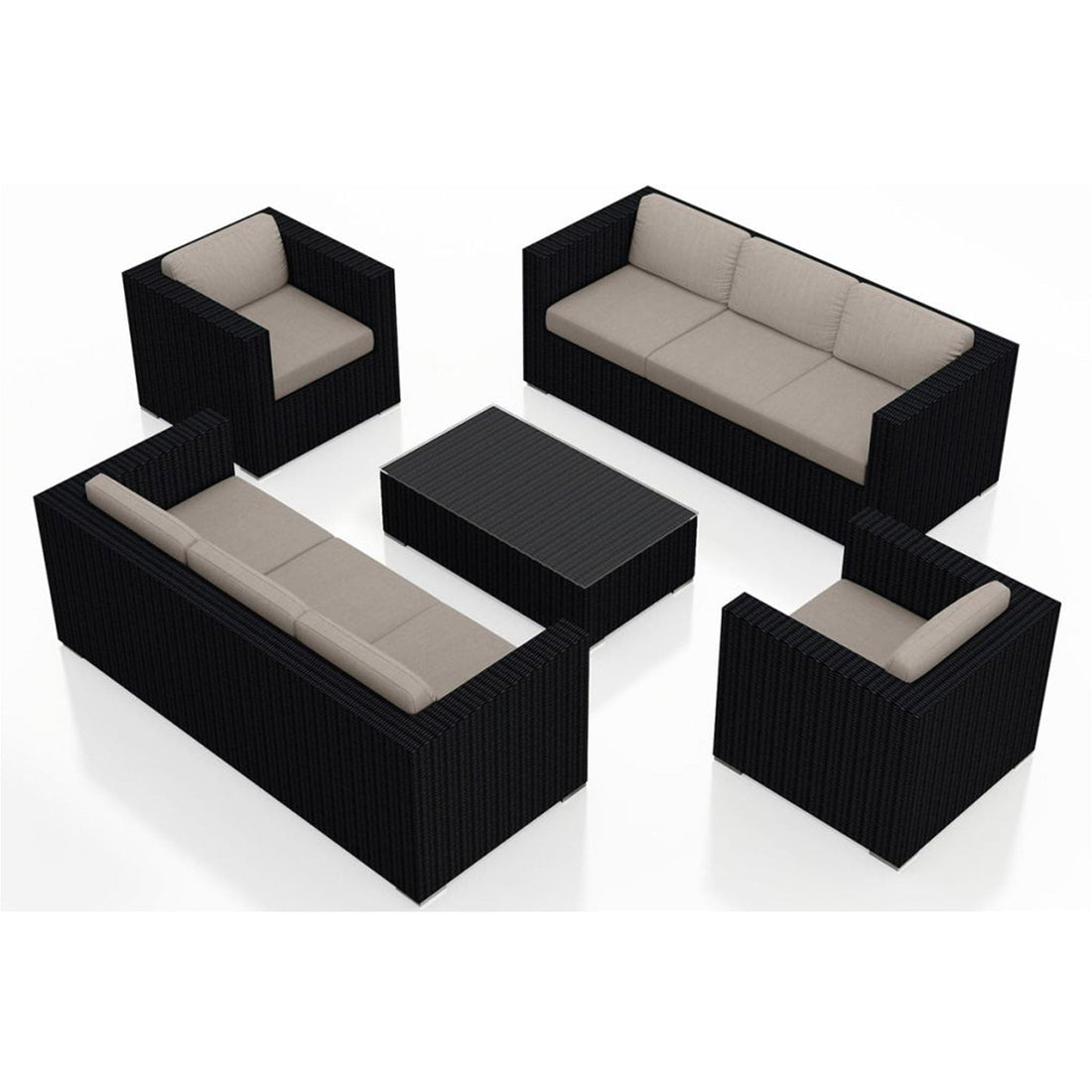 Urbana 5 Piece Double Sofa Set