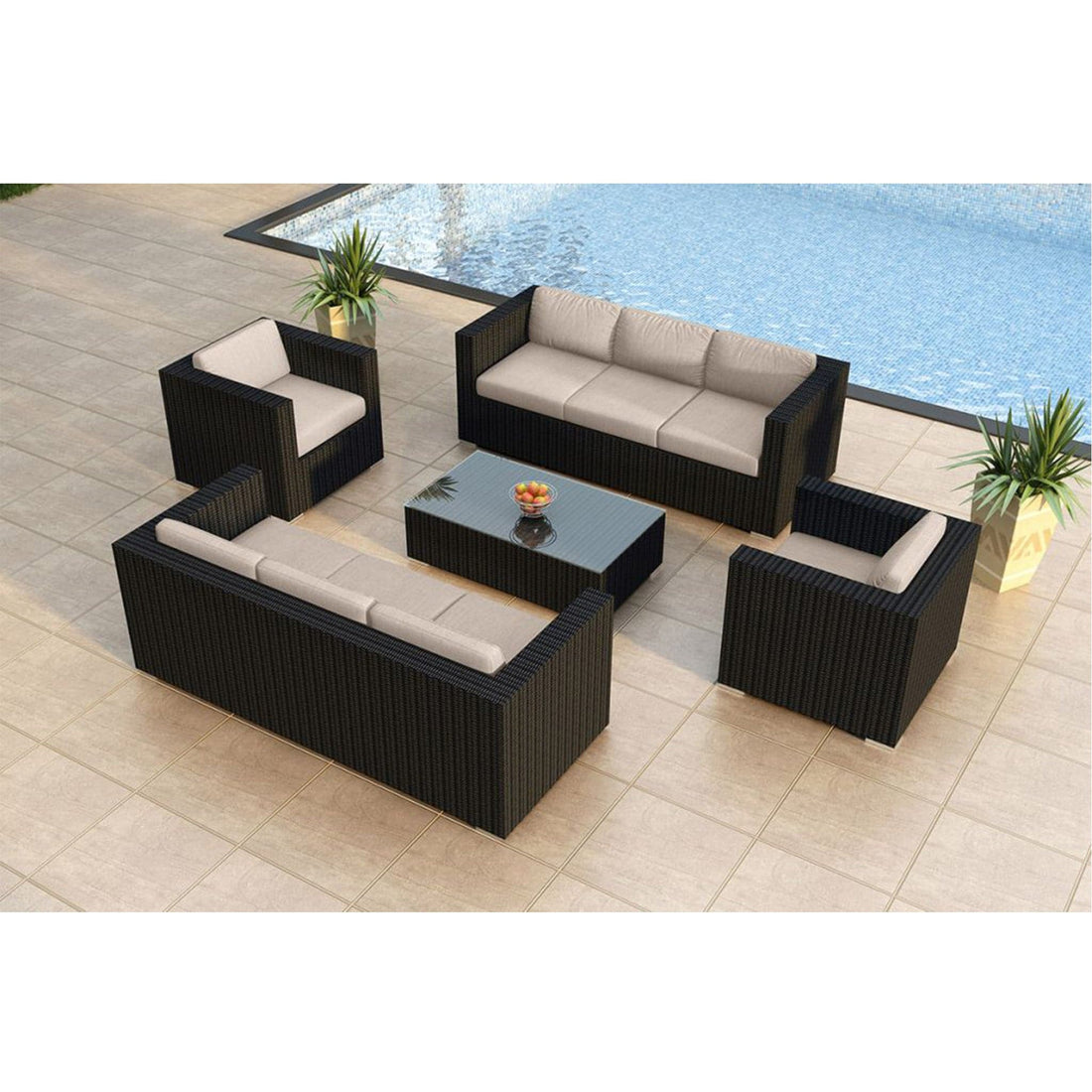 Urbana 5 Piece Double Sofa Set