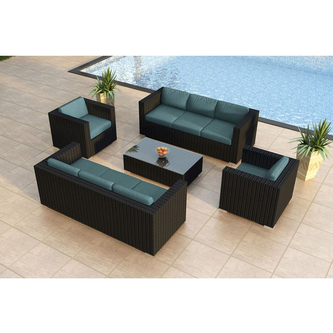 Urbana 5 Piece Double Sofa Set