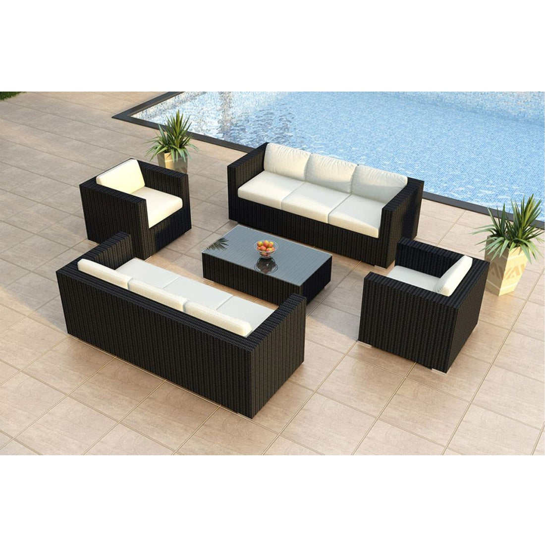 Urbana 5 Piece Double Sofa Set