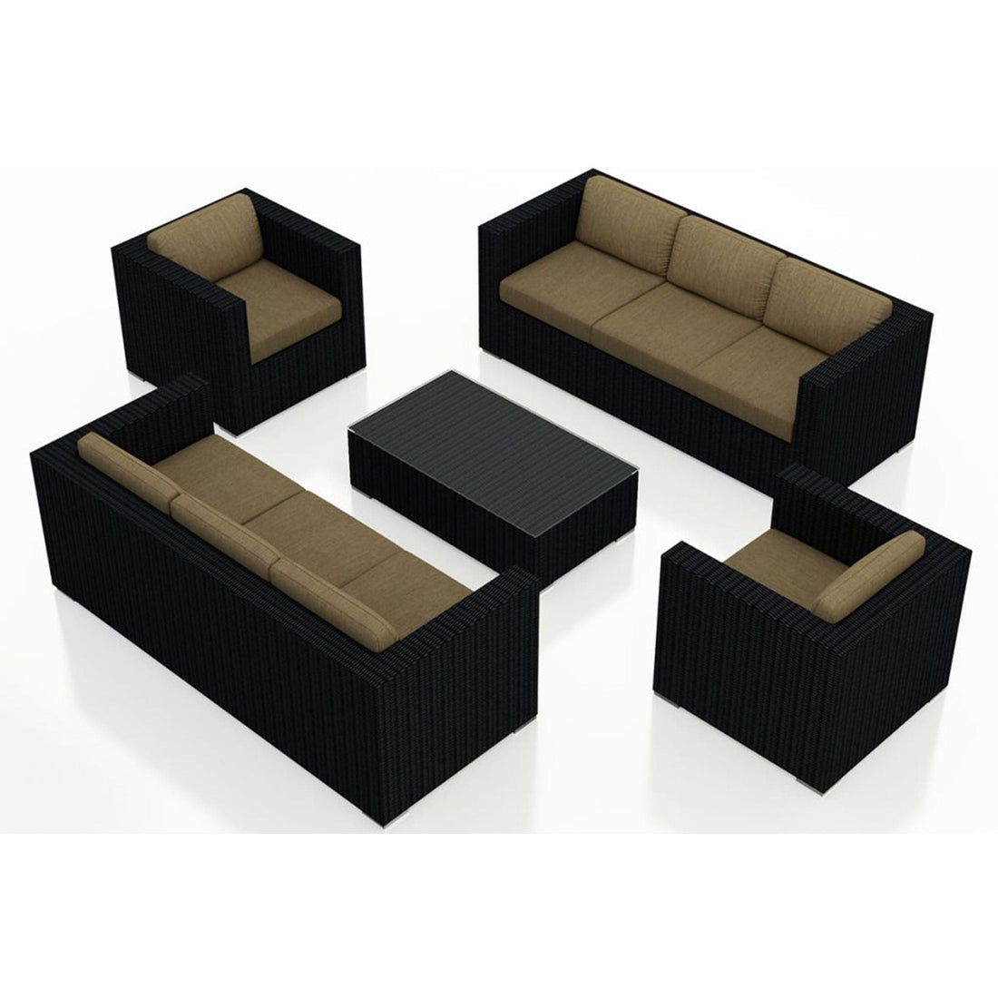 Urbana 5 Piece Double Sofa Set