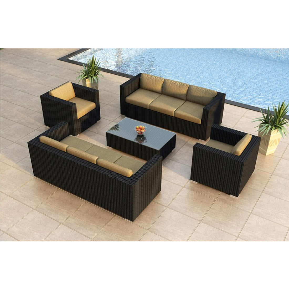 Urbana 5 Piece Double Sofa Set