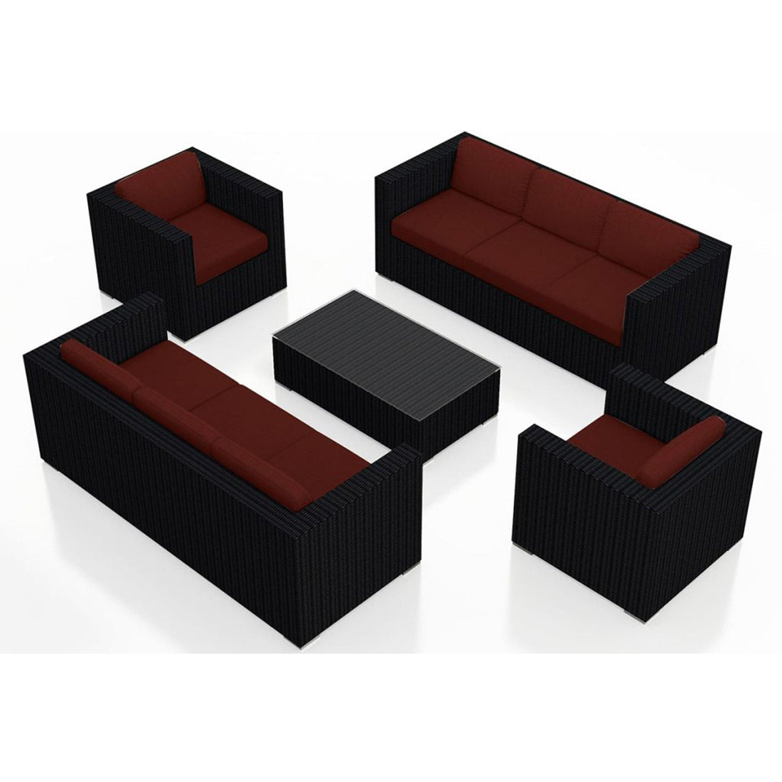 Urbana 5 Piece Double Sofa Set