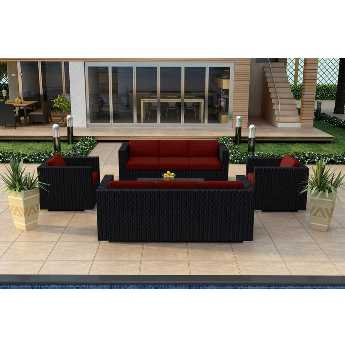 Urbana 5 Piece Double Sofa Set