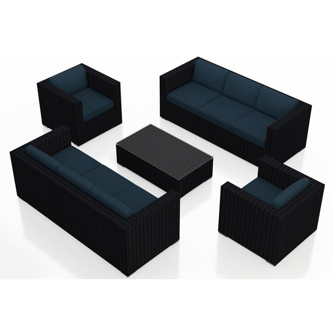 Urbana 5 Piece Double Sofa Set