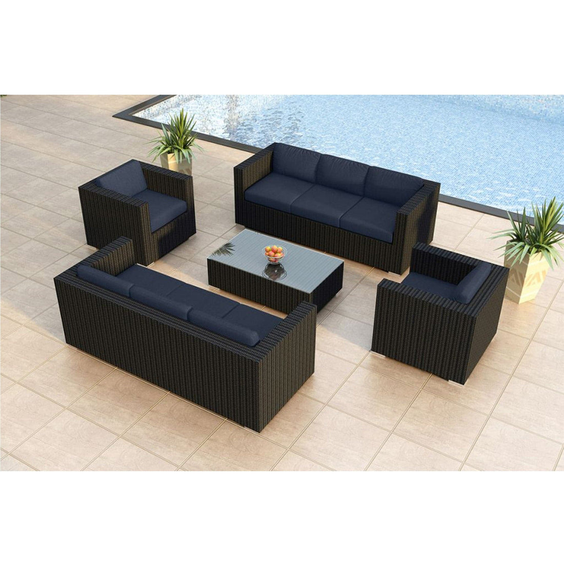 Urbana 5 Piece Double Sofa Set