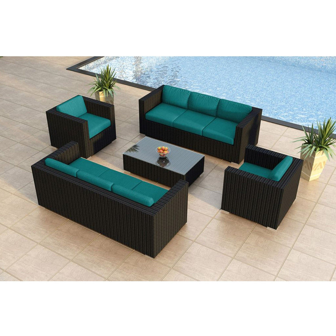 Urbana 5 Piece Double Sofa Set