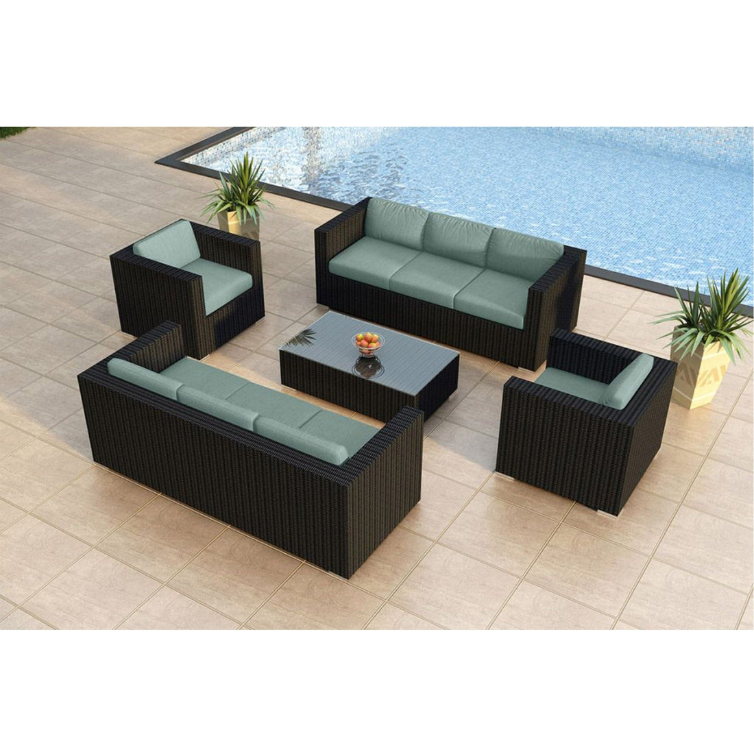 Urbana 5 Piece Double Sofa Set