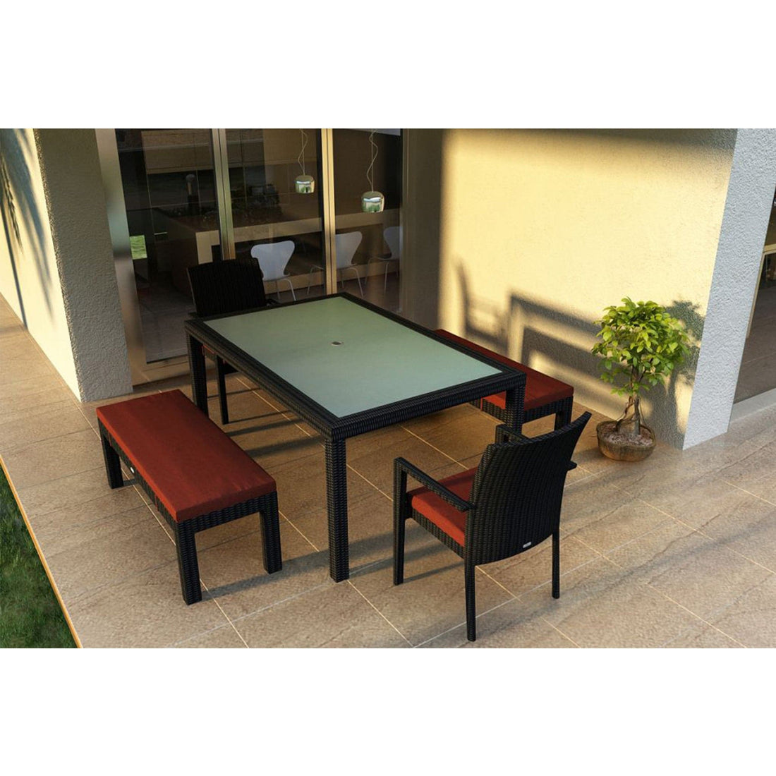 Urbana 5 Piece 6-Seat Bench Dining Set