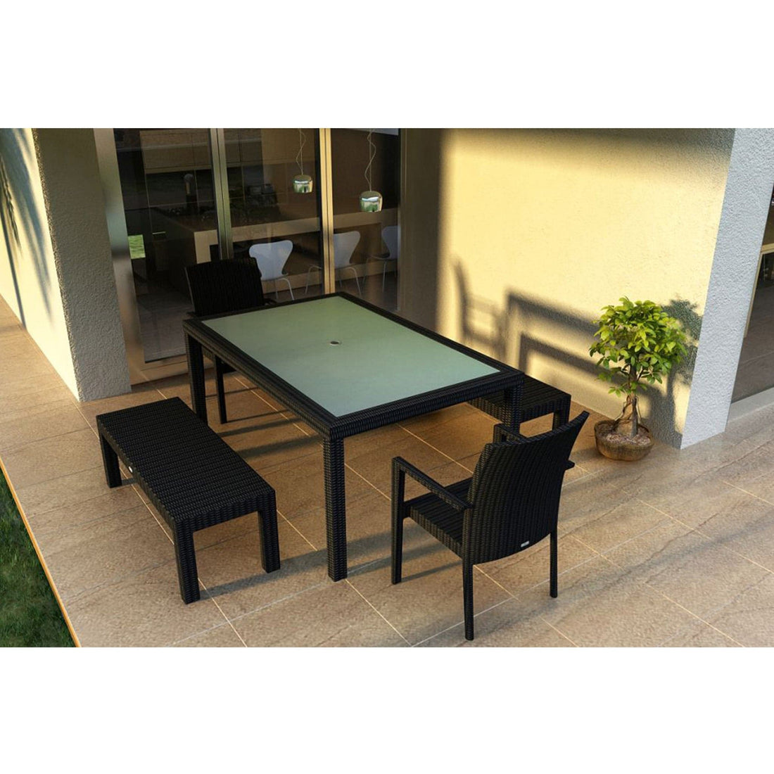 Urbana 5 Piece 6-Seat Bench Dining Set