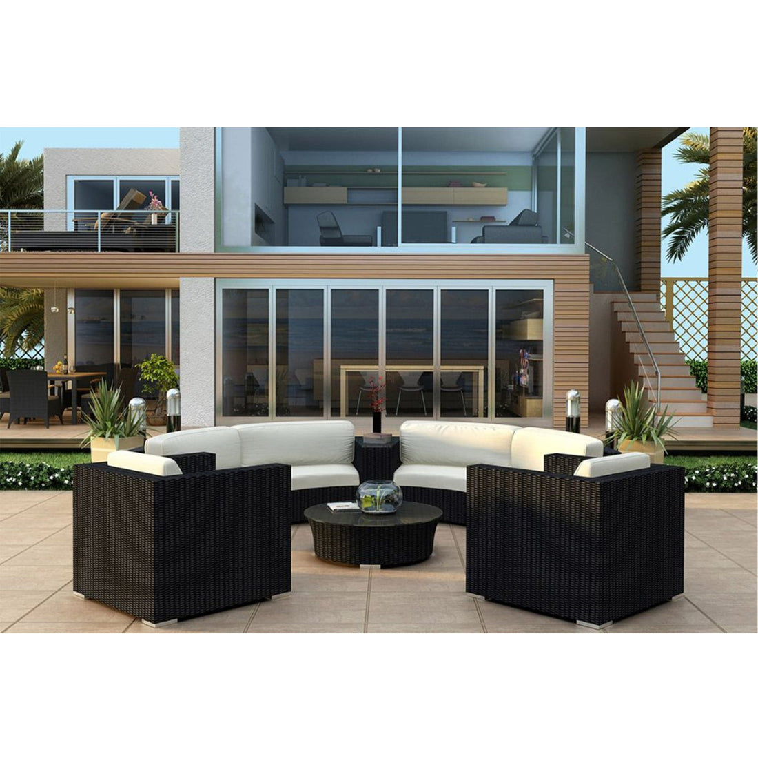 Urbana 6 Piece Curve Sectional Set