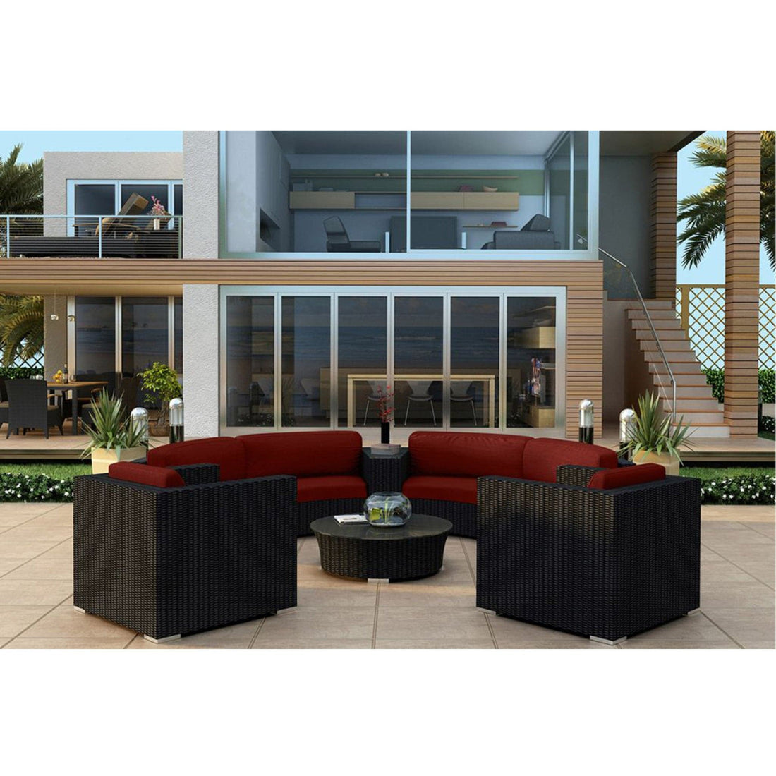 Urbana 6 Piece Curve Sectional Set