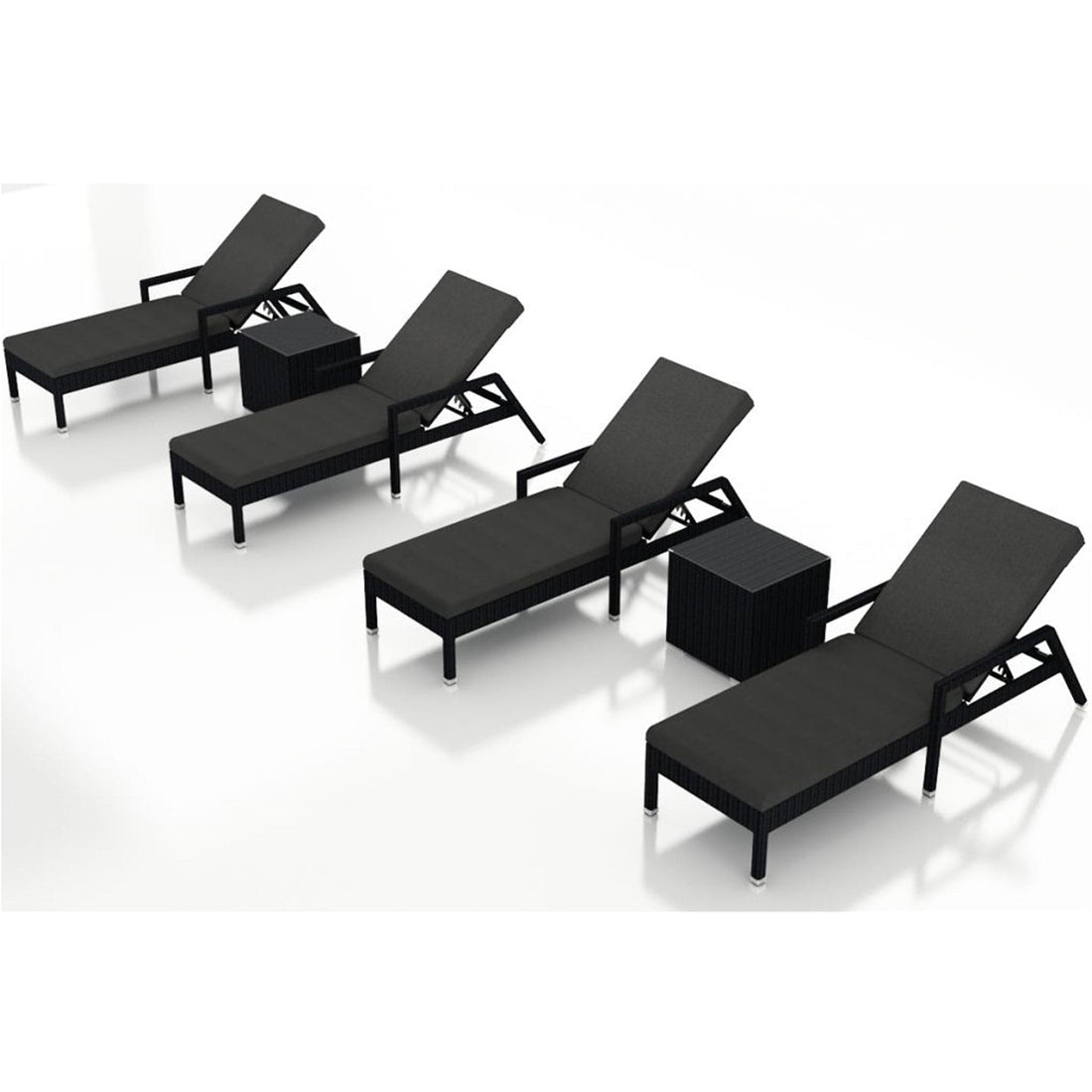 Urbana 6 Piece Reclining Chaise Lounge Set