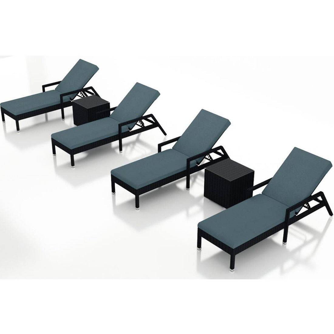 Urbana 6 Piece Reclining Chaise Lounge Set