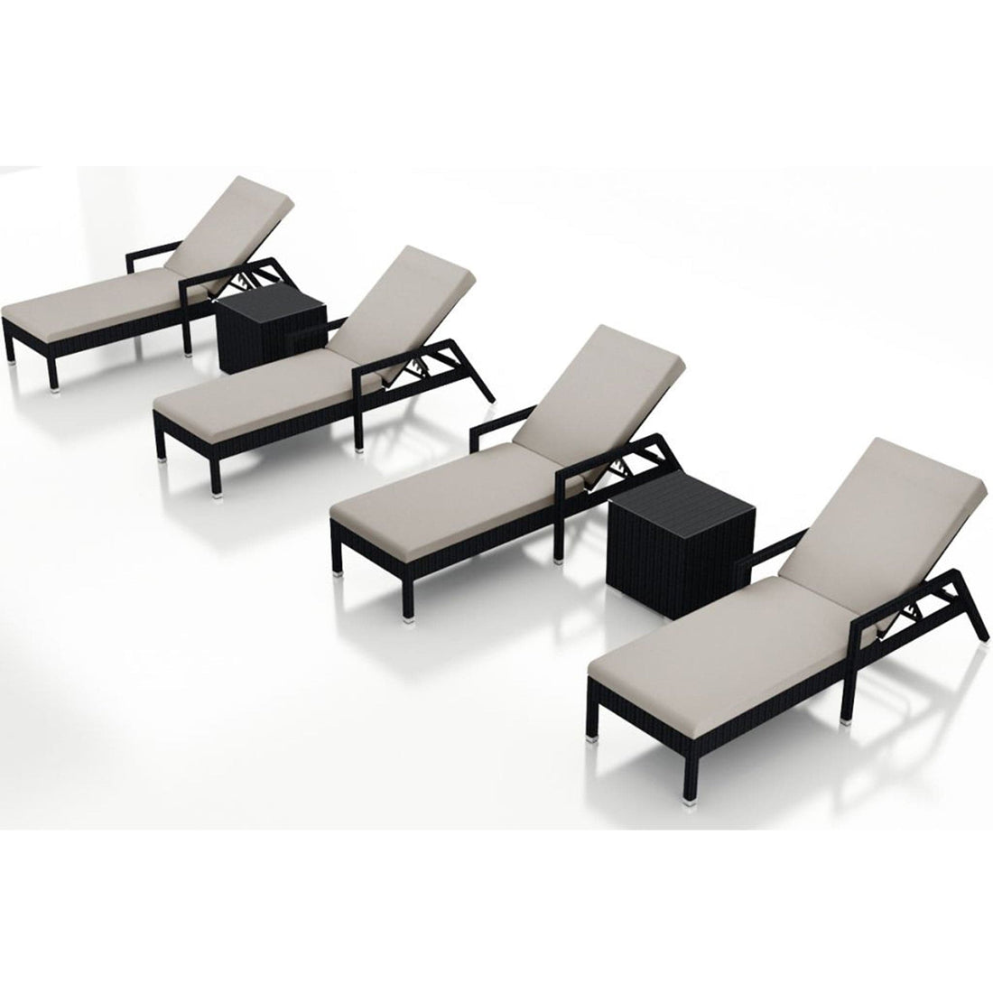 Urbana 6 Piece Reclining Chaise Lounge Set