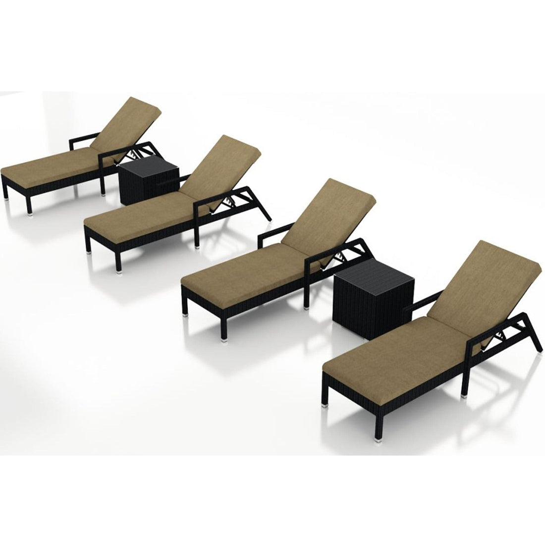 Urbana 6 Piece Reclining Chaise Lounge Set