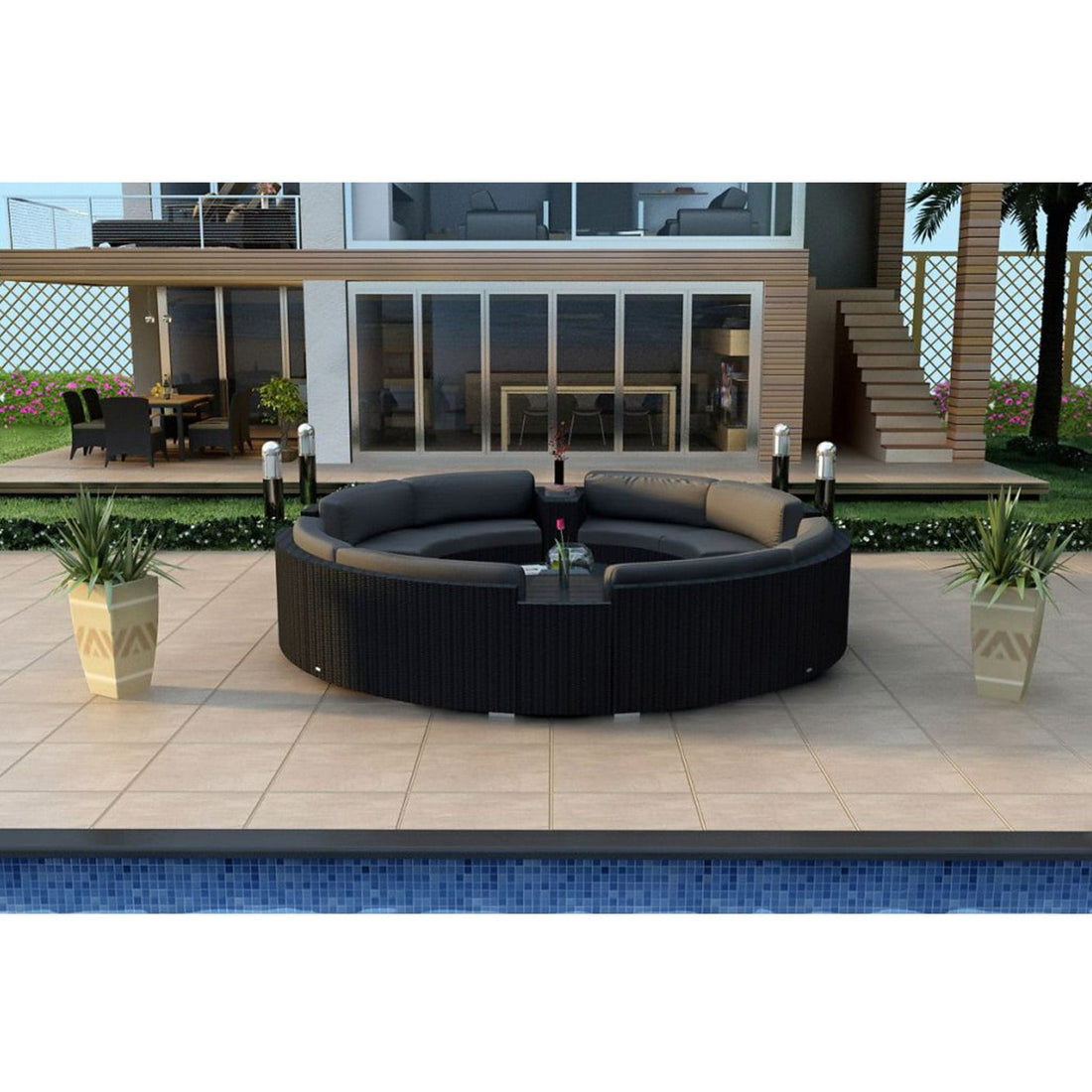 Urbana 7 Piece Curve Sectional Set