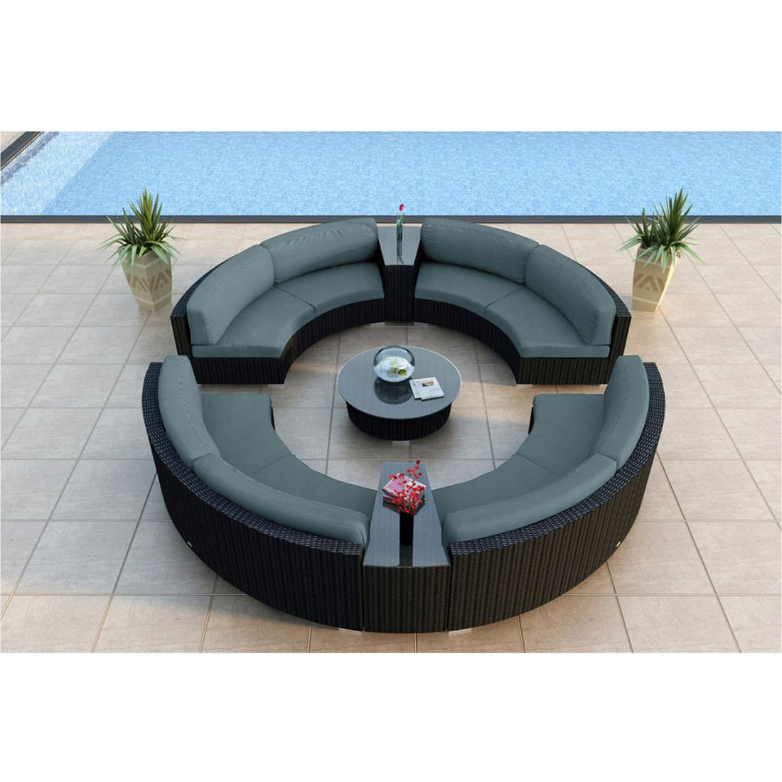 Urbana 7 Piece Curve Sectional Set