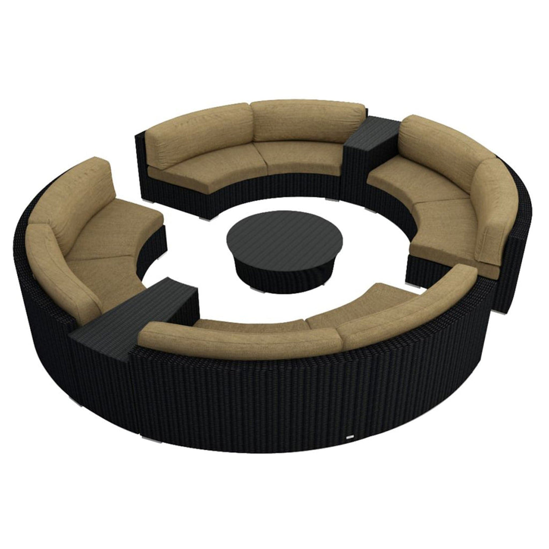 Urbana 7 Piece Curve Sectional Set