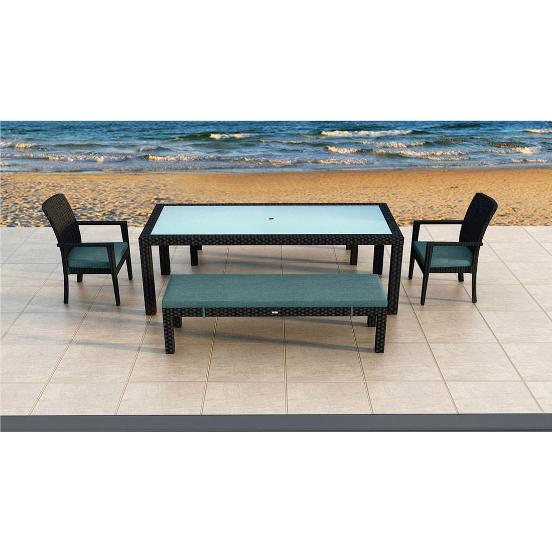 Urbana 5 Piece 8-Seat Bench Dining Set