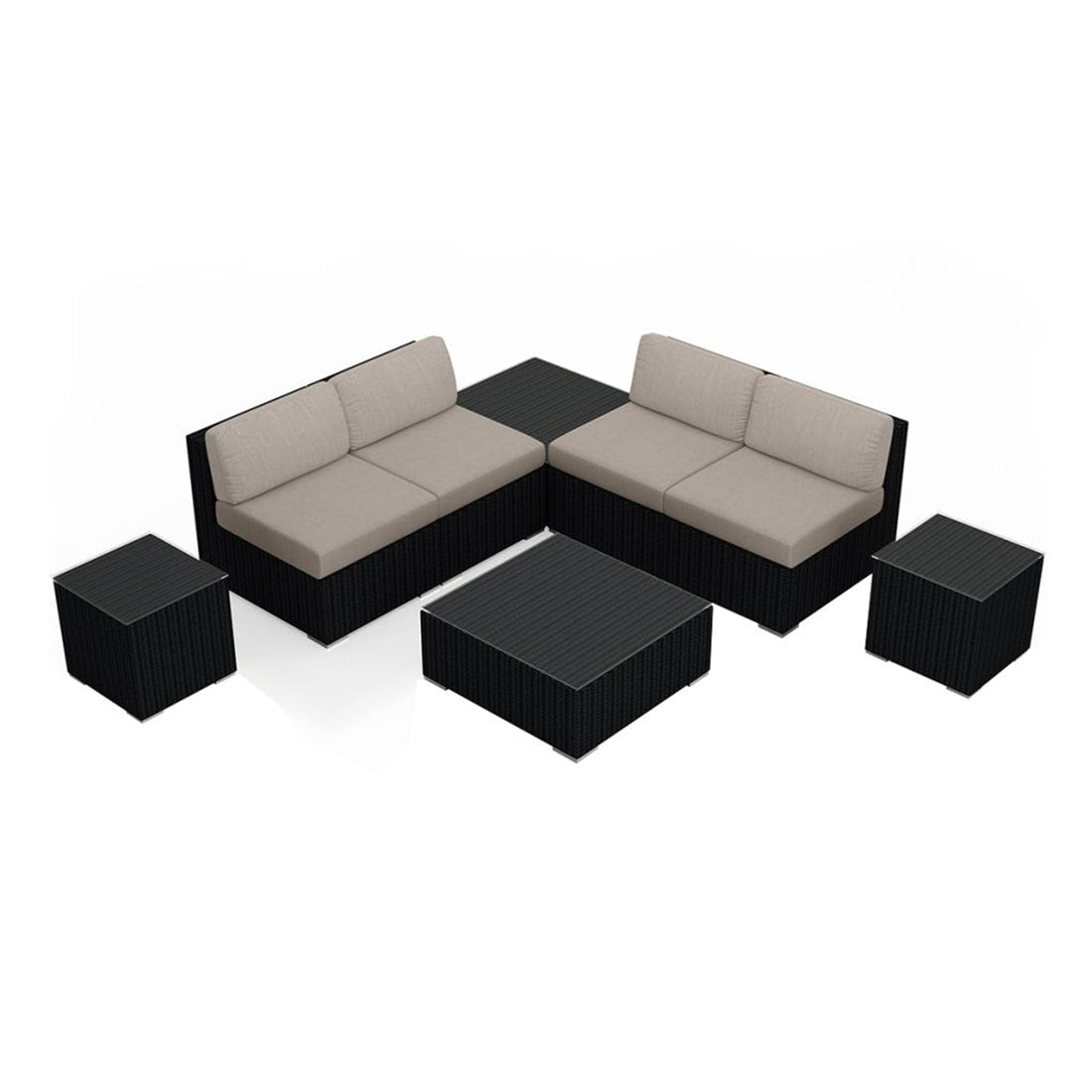 Urbana 8 Piece 4-Seat Sectional Set