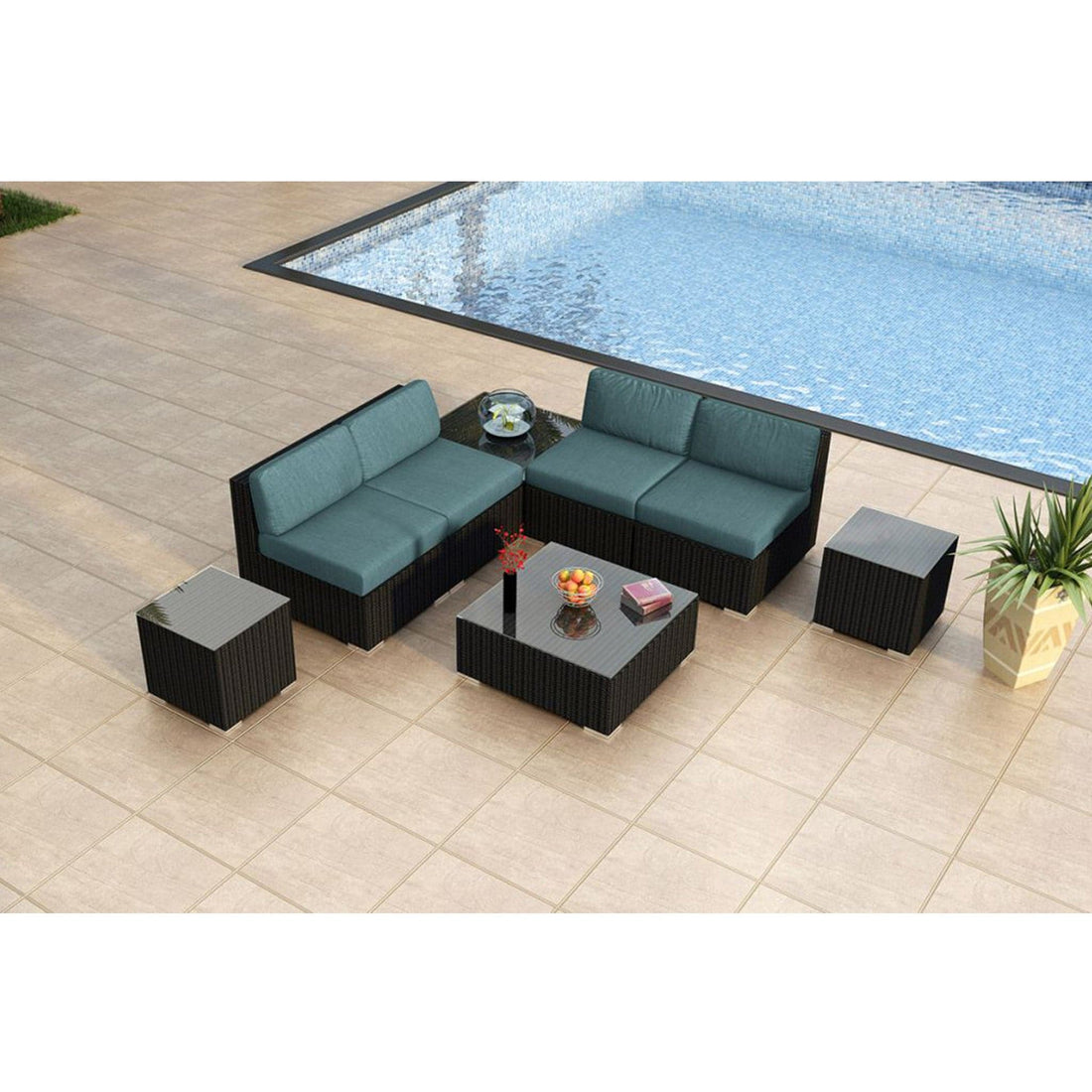 Urbana 8 Piece 4-Seat Sectional Set