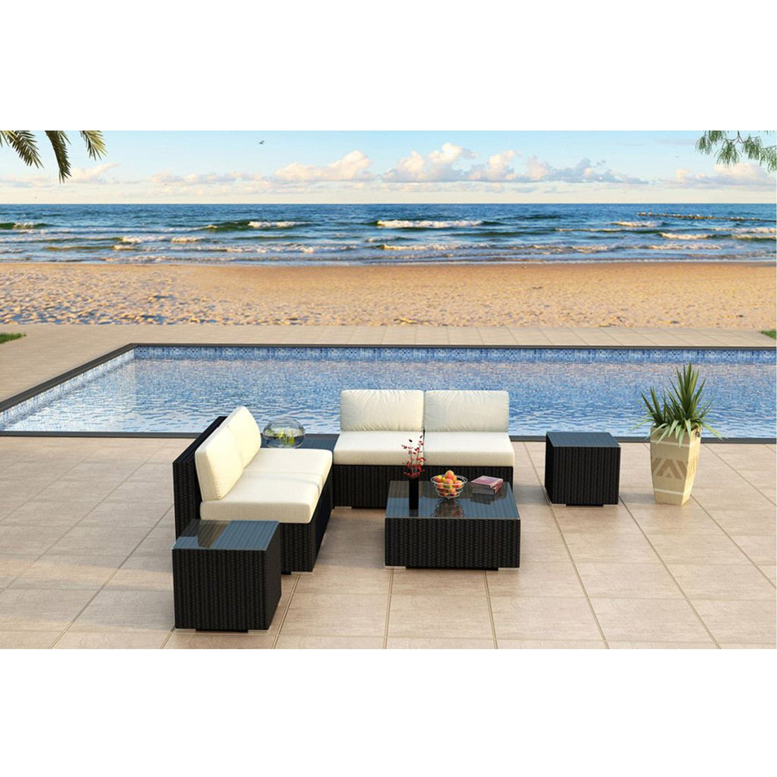 Urbana 8 Piece 4-Seat Sectional Set