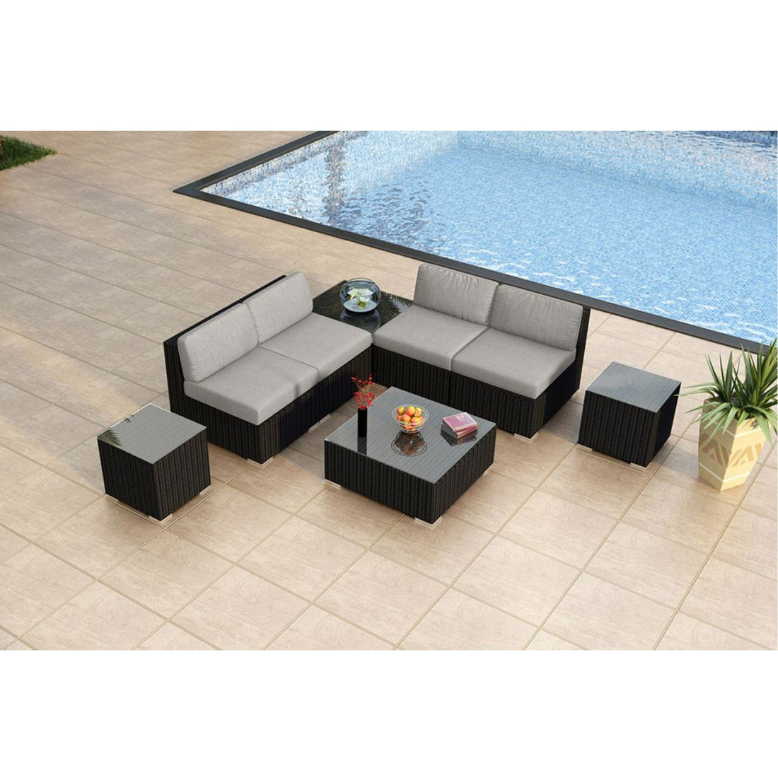 Urbana 8 Piece 4-Seat Sectional Set